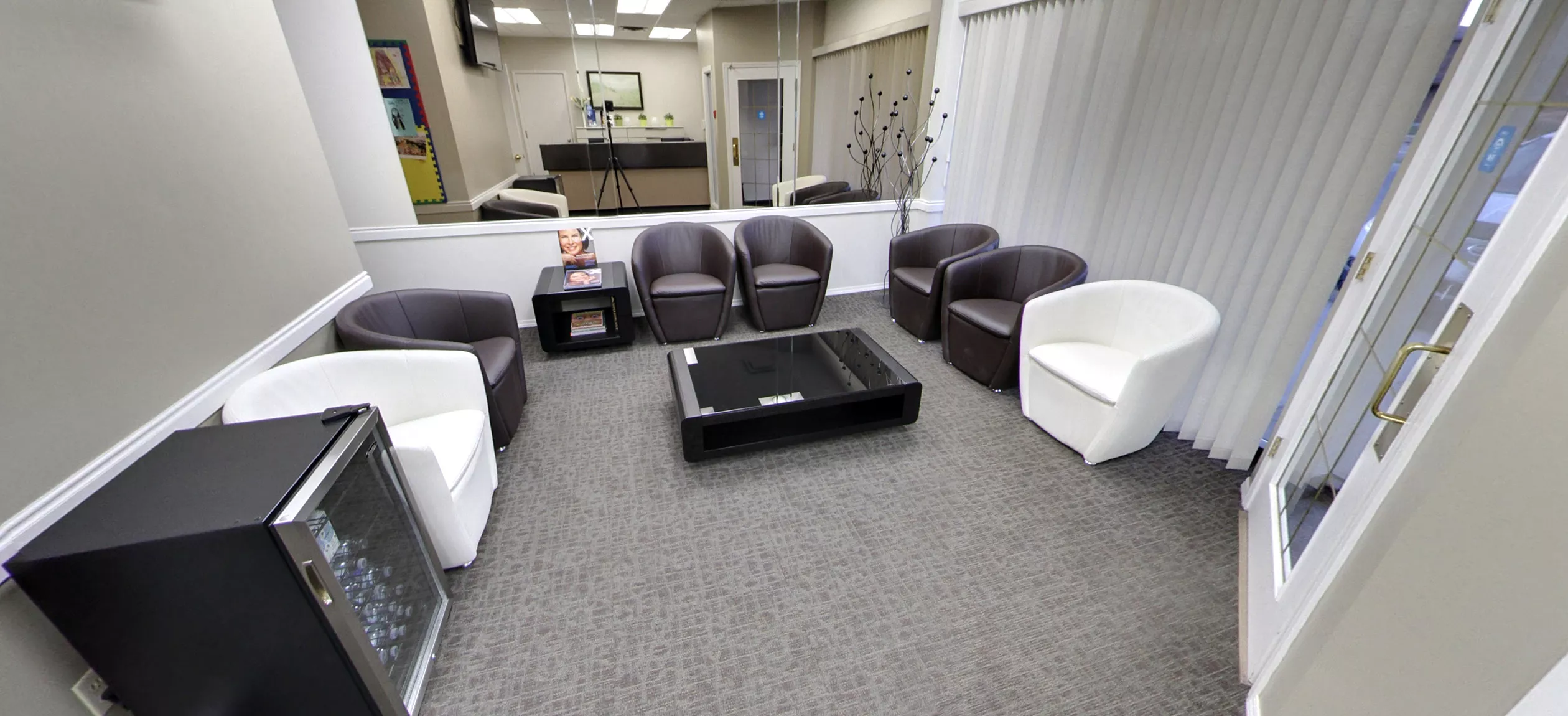 Patient waiting area at Spearmint Dental